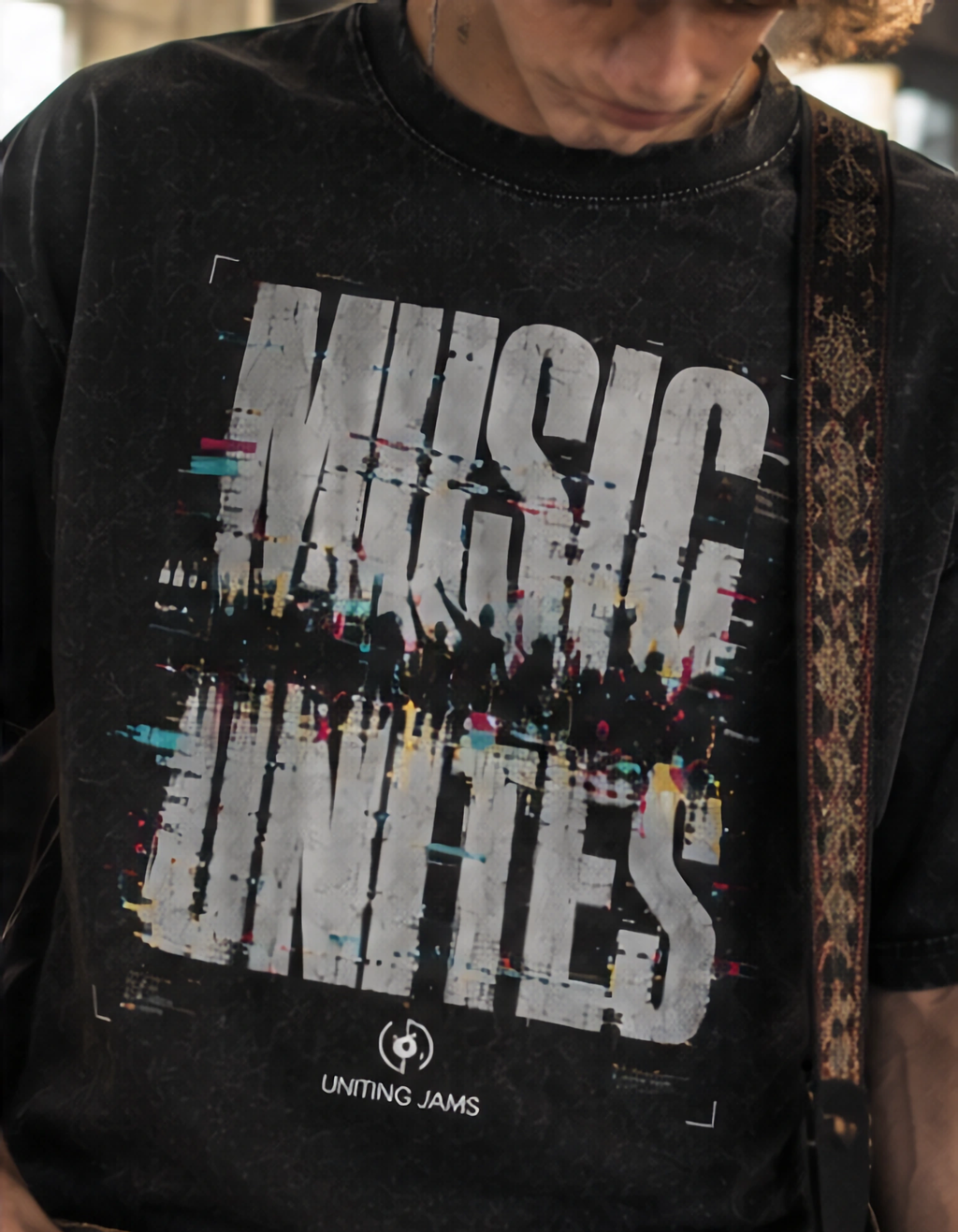 Snow washed oversized t-shirt