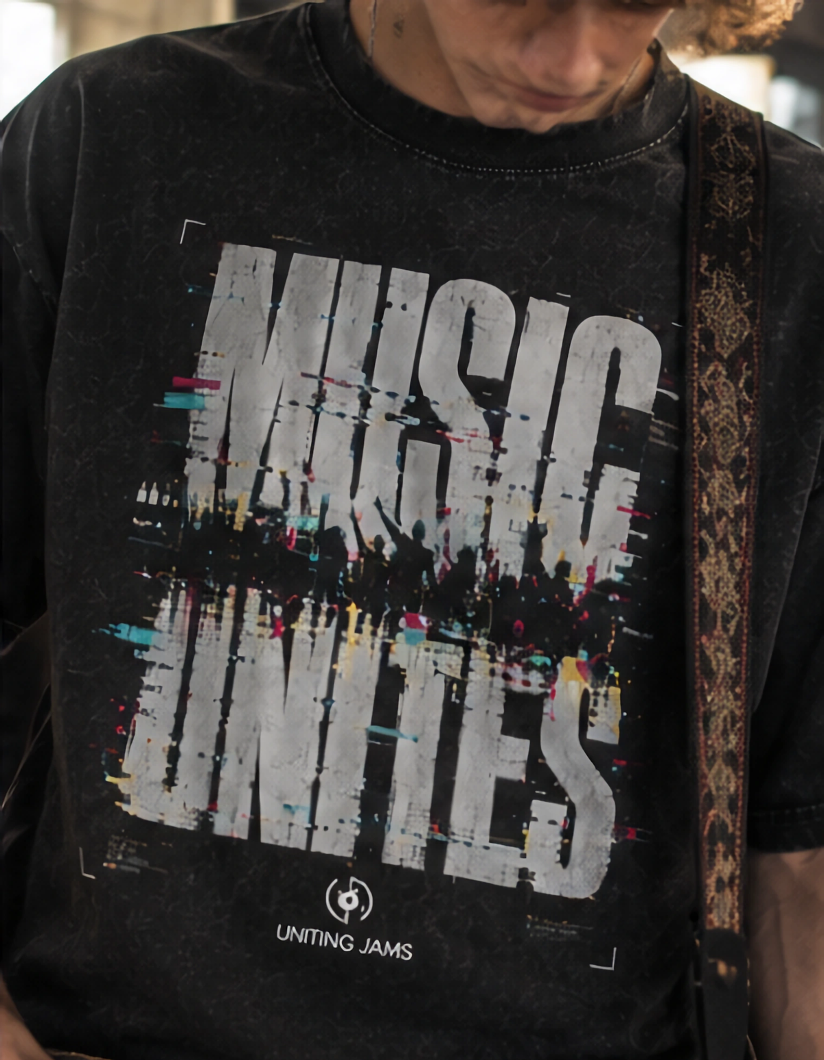 Snow washed oversized t-shirt