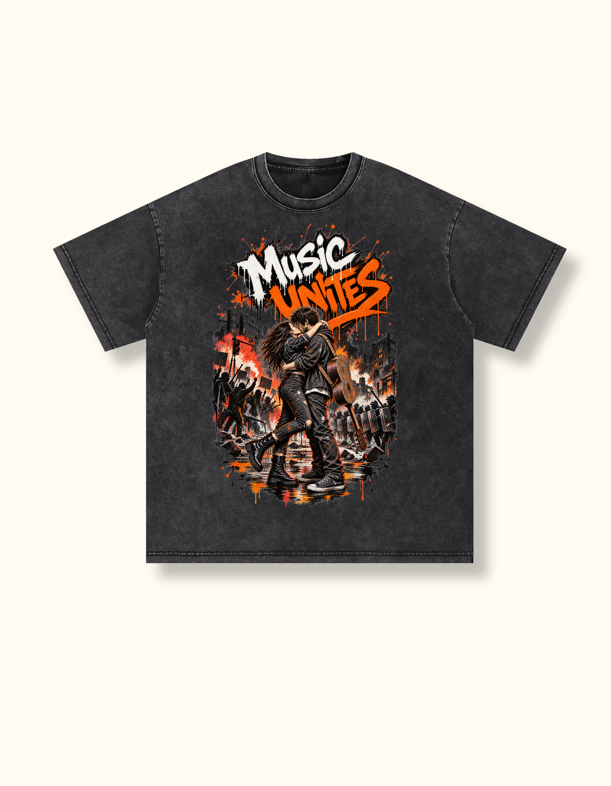 Snow Washed Oversize T-Shirt 4
